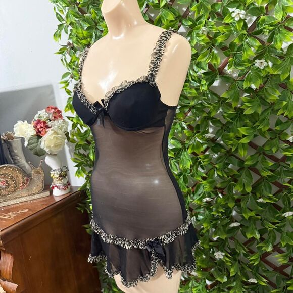 Y2K Rampage baby doll Leapord print top - Picture 2 of 7